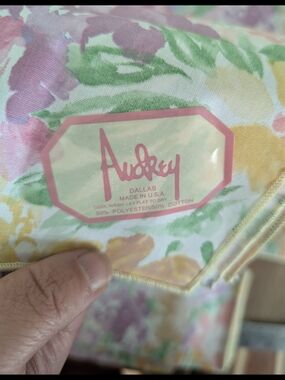 1980s Audrey Dallas Pastel Watercolor Floral Dinner Napkins - Set of 5